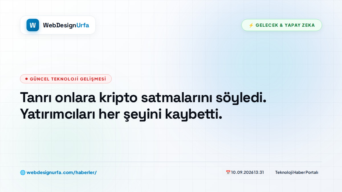 Tanrı onlara kripto satmalarını söyledi. Yatırımcıları her şeyini kaybetti.