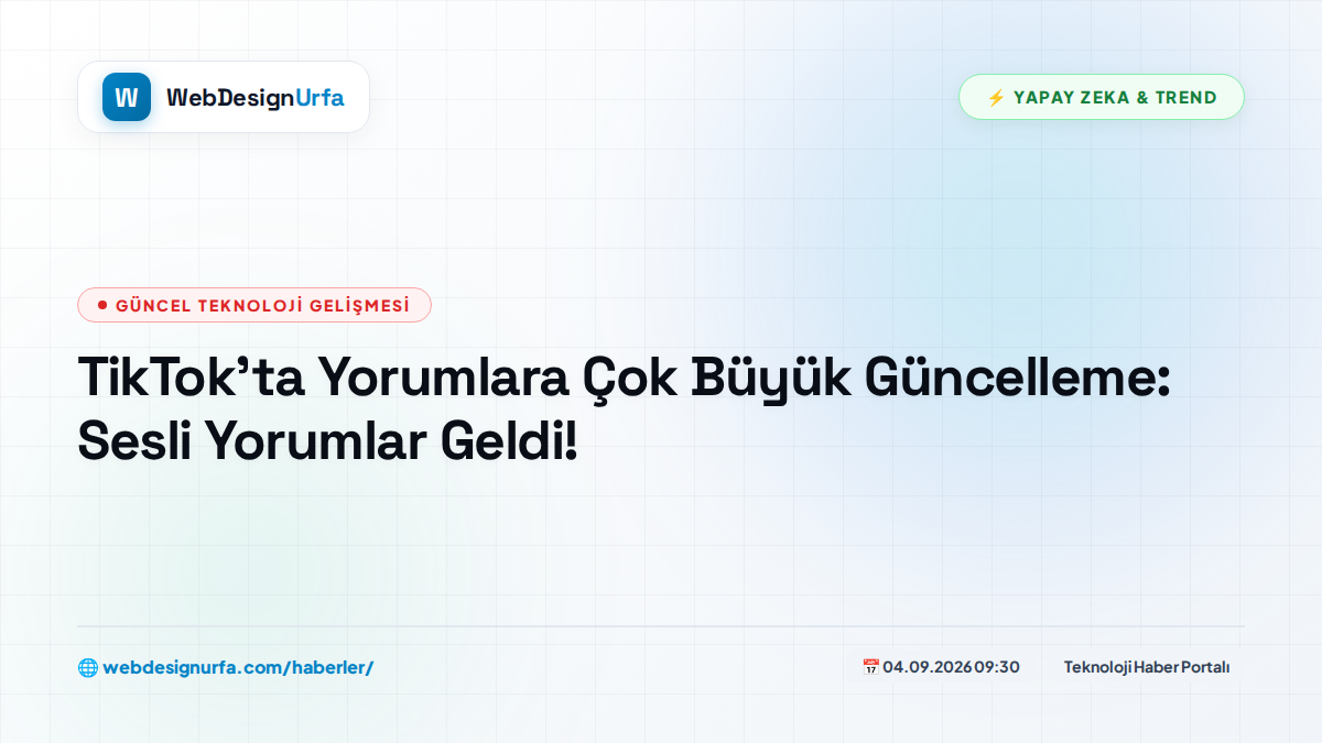 TikTok'ta Yorumlara Çok Büyük Güncelleme: Sesli Yorumlar Geldi!