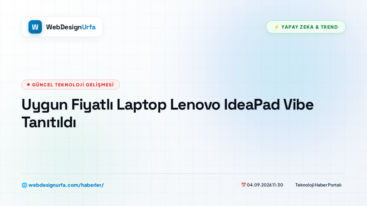 Uygun Fiyatlı Laptop Lenovo IdeaPad Vibe Tanıtıldı