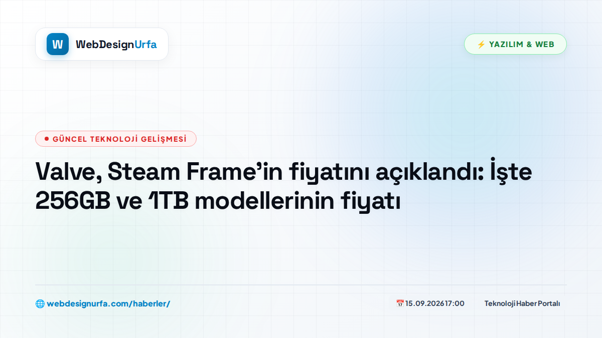 Valve, Steam Frame'in fiyatını açıklandı: İşte 256GB ve 1TB modellerinin fiyatı
