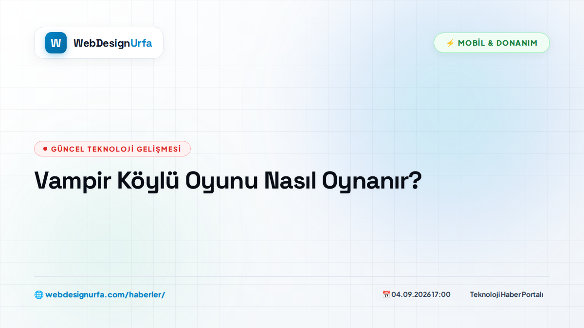 Vampir Köylü Oyunu Nasıl Oynanır?