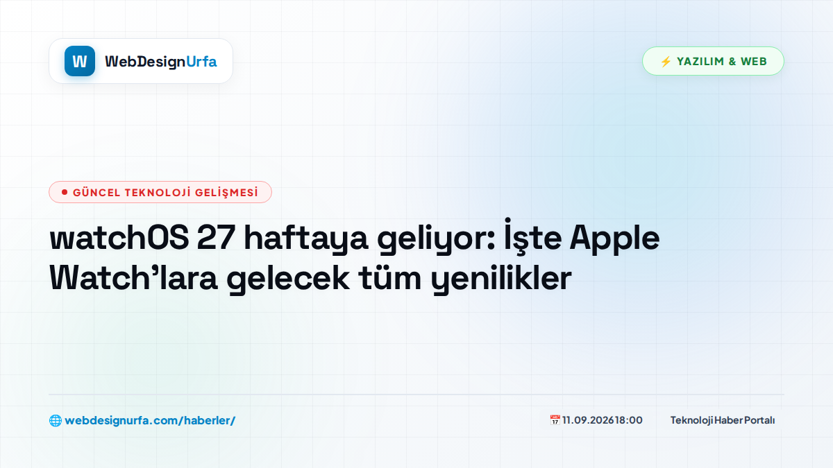 watchOS 27 haftaya geliyor: İşte Apple Watch'lara gelecek tüm yenilikler