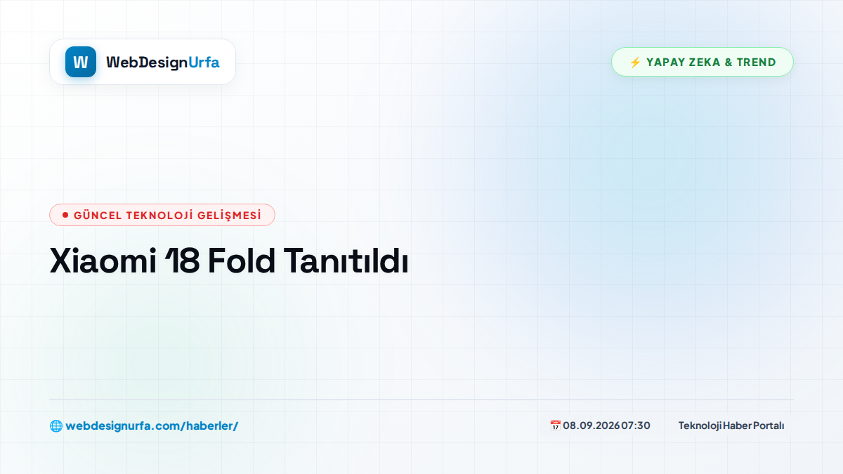 Xiaomi 18 Fold Tanıtıldı