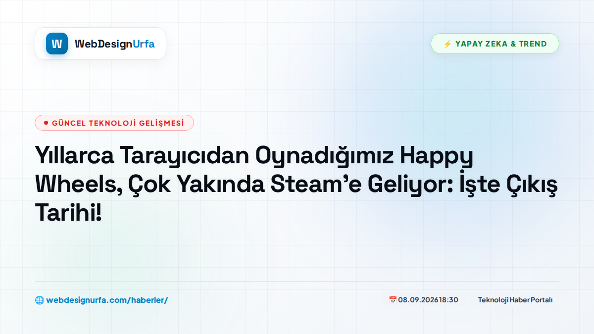 Yıllarca Tarayıcıdan Oynadığımız Happy Wheels, Çok Yakında Steam'e Geliyor: İşte Çıkış Tarihi!