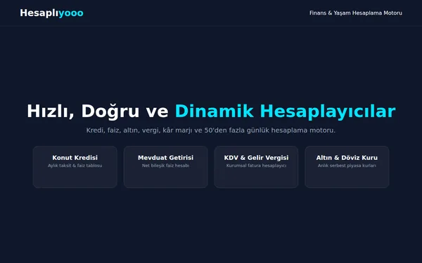 hesapliyooo.com Canlı Önizleme