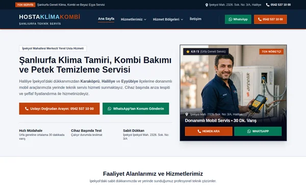 urfaklimakombi.com Canlı Önizleme